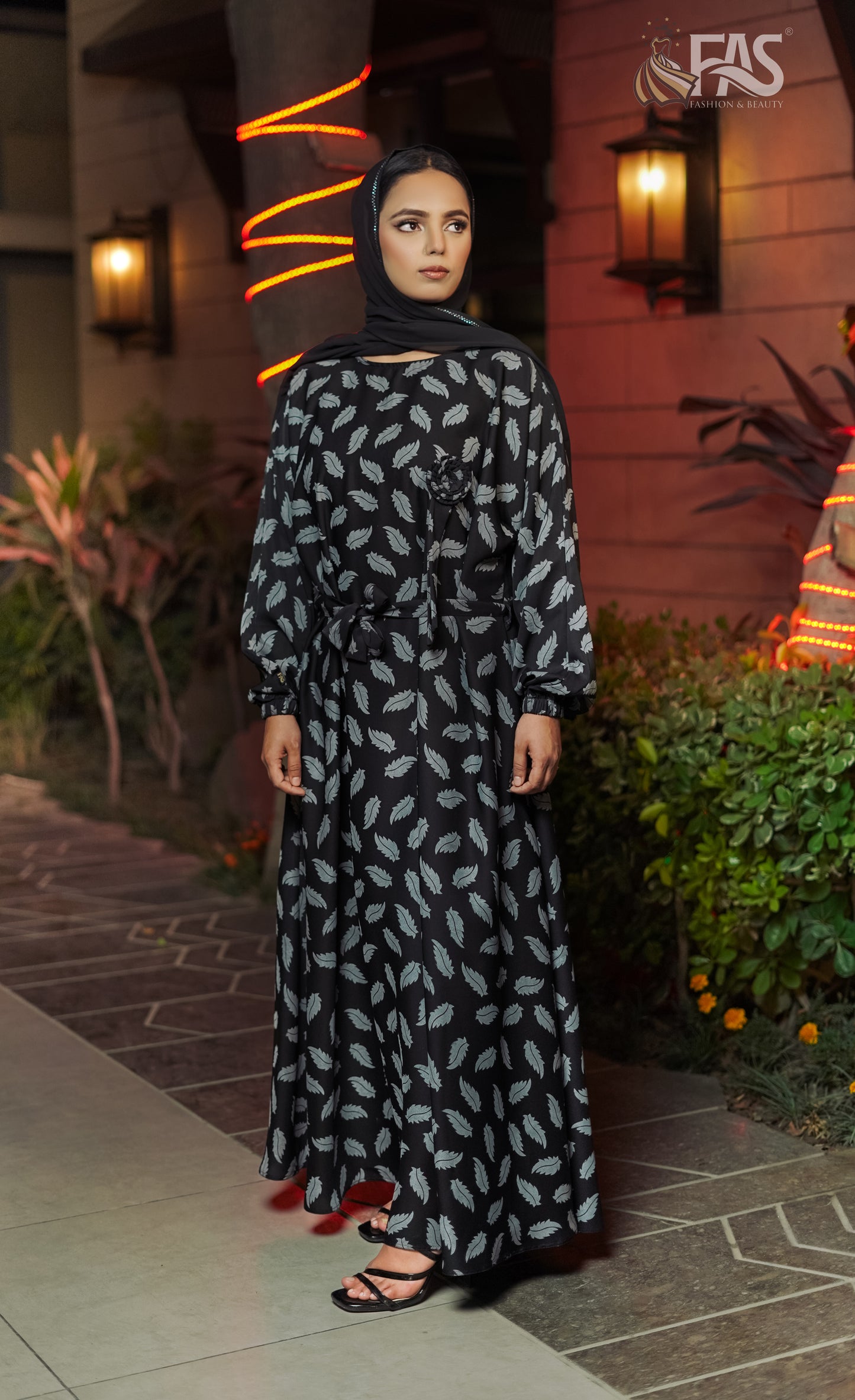 FAS Printed Abaya-S