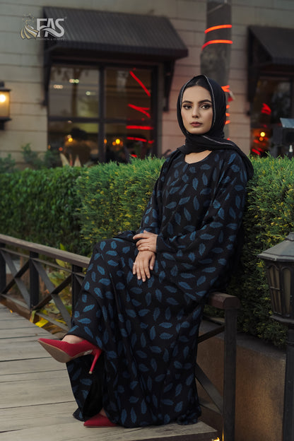 FAS Printed Abaya-BL