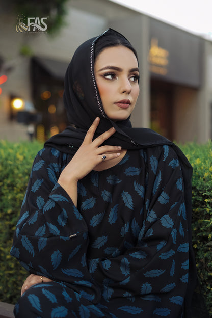 FAS Printed Abaya-BL