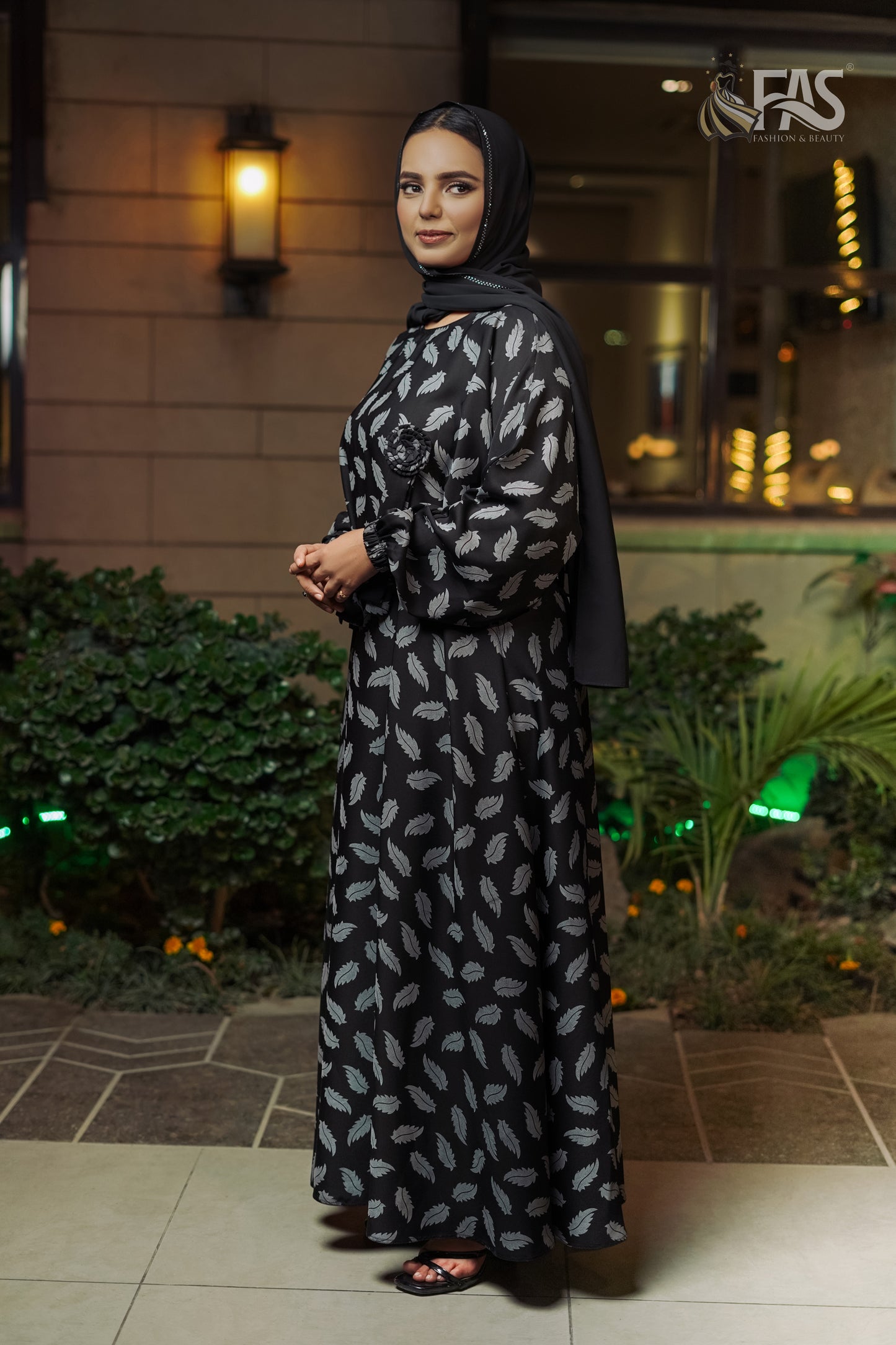 FAS Printed Abaya-S