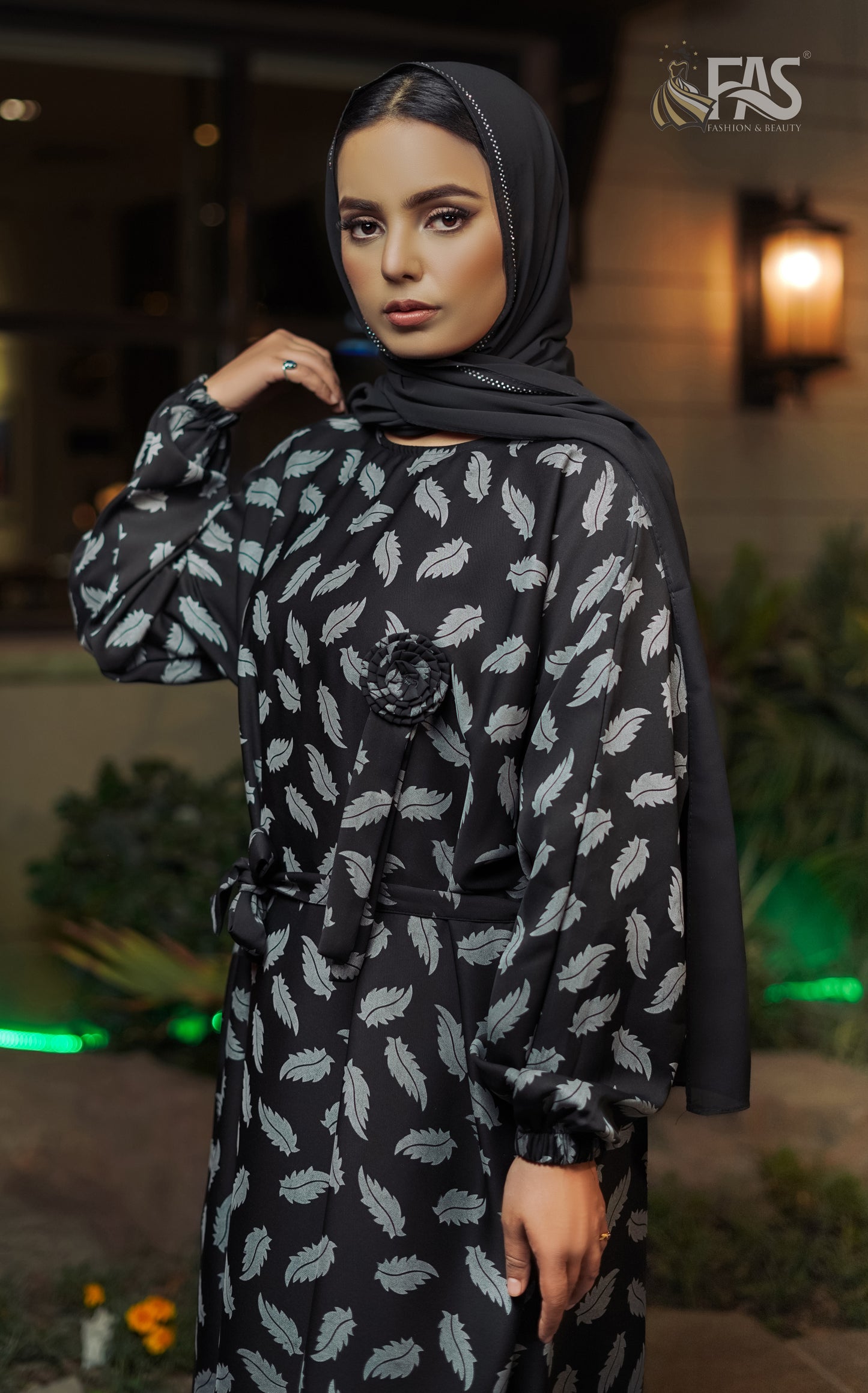 FAS Printed Abaya-S