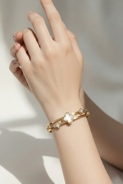 FAS Clover Cuff-G-WHT
